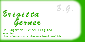 brigitta gerner business card